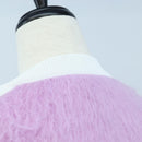 LOUIS VUITTON Cardigan Wool L Pink LV Auth 204957M-12