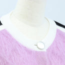 LOUIS VUITTON Cardigan Wool L Pink LV Auth 204957M-5