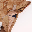 LOUIS VUITTON Shorts Pants Silk 34 Brown LV Auth 204958M-10
