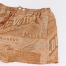 LOUIS VUITTON Shorts Pants Silk 34 Brown LV Auth 204958M-4