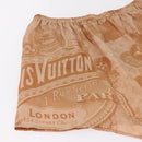 LOUIS VUITTON Shorts Pants Silk 34 Brown LV Auth 204958M-5