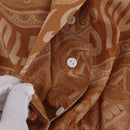 LOUIS VUITTON Shorts Pants Silk 34 Brown LV Auth 204958M-9