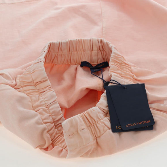 LOUIS VUITTON Skirt Cotton XS Pink LV Auth 204959M
