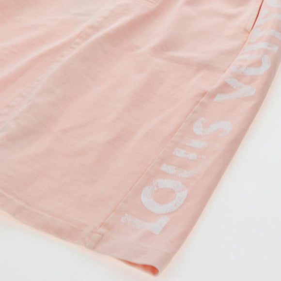 LOUIS VUITTON Skirt Cotton XS Pink LV Auth 204959M