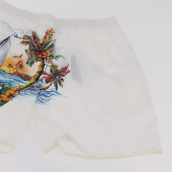 LOUIS VUITTON Short Pants Silk 36 Multicolor LV Auth 204960M