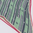CHANEL Scarf Silk Green CC Auth 204962M-13