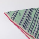 CHANEL Scarf Silk Green CC Auth 204962M-14