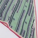 CHANEL Scarf Silk Green CC Auth 204962M-18
