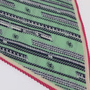 CHANEL Scarf Silk Green CC Auth 204962M-4