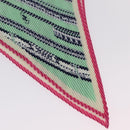 CHANEL Scarf Silk Green CC Auth 204962M-7
