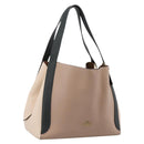 Coach Shoulder Bag Leather Gold Beige Auth 204975A-1