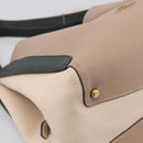 Coach Shoulder Bag Leather Gold Beige Auth 204975A-14