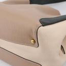 Coach Shoulder Bag Leather Gold Beige Auth 204975A-15
