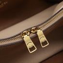 Coach Shoulder Bag Leather Gold Beige Auth 204975A-22