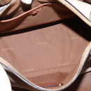 Coach Shoulder Bag Leather Gold Beige Auth 204975A-11