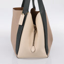 Coach Shoulder Bag Leather Gold Beige Auth 204975A-4