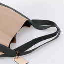 Coach Shoulder Bag Leather Gold Beige Auth 204975A-7