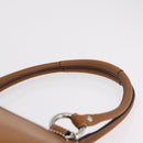 Coach Tote Bag Leather Brown Silver Auth 204986A-14