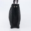 HERMES Hand Bag Canvas 2 Set Black Red Auth 204987-12