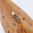 MCM Logogram Vicetos Hand Bag PVC Leather Brown Gold Auth 205013-10