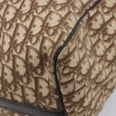 Christian Dior Trotter Canvas Boston Bag Beige Gold Auth 205015-12