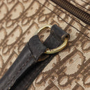Christian Dior Trotter Canvas Boston Bag Beige Gold Auth 205015-16