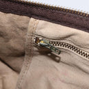 Christian Dior Trotter Canvas Boston Bag Beige Gold Auth 205015-21