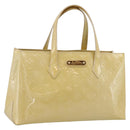 LOUIS VUITTON Monogram Vernis Wilshire PM Bag Broncorail M91452 LV Auth 205020-1