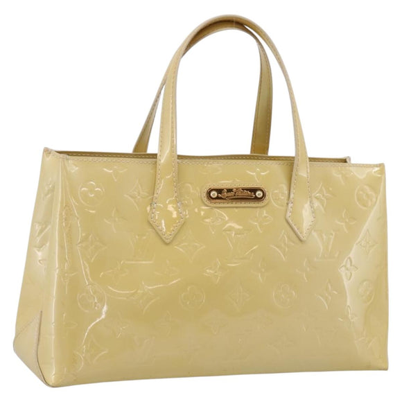 LOUIS VUITTON Monogram Vernis Wilshire PM Bag Broncorail M91452 LV Auth 205020