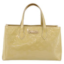 LOUIS VUITTON Monogram Vernis Wilshire PM Bag Broncorail M91452 LV Auth 205020-13