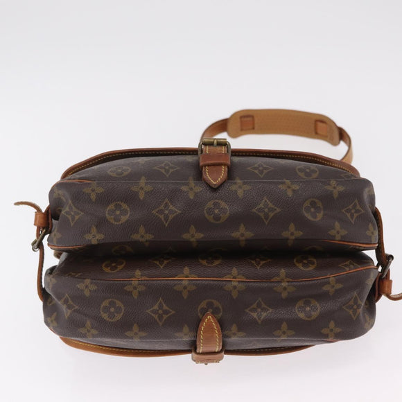 LOUIS VUITTON Monogram Saumur 30 Shoulder Bag M42256 LV Auth 205023