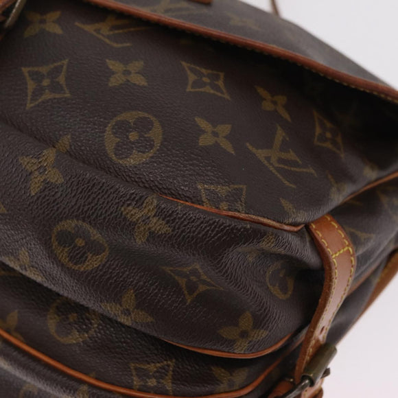 LOUIS VUITTON Monogram Saumur 30 Shoulder Bag M42256 LV Auth 205023