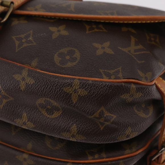 LOUIS VUITTON Monogram Saumur 30 Shoulder Bag M42256 LV Auth 205023