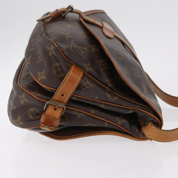 LOUIS VUITTON Monogram Saumur 30 Shoulder Bag M42256 LV Auth 205023