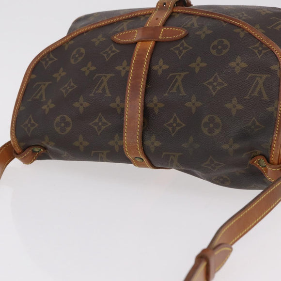 LOUIS VUITTON Monogram Saumur 30 Shoulder Bag M42256 LV Auth 205023