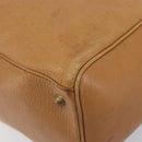 GUCCI Interlocking Hand Bag Leather Brown Gold 121551 Auth 205024-9