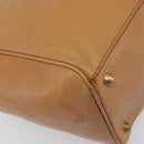 GUCCI Interlocking Hand Bag Leather Brown Gold 121551 Auth 205024-17