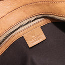 GUCCI Interlocking Hand Bag Leather Brown Gold 121551 Auth 205024-21