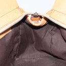 GUCCI Interlocking Hand Bag Leather Brown Gold 121551 Auth 205024-22
