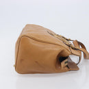 GUCCI Interlocking Hand Bag Leather Brown Gold 121551 Auth 205024-3