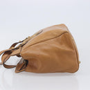 GUCCI Interlocking Hand Bag Leather Brown Gold 121551 Auth 205024-4