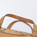 GUCCI Interlocking Hand Bag Leather Brown Gold 121551 Auth 205024-14