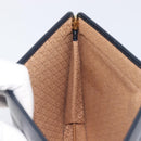 Christian Dior Honeycomb Canvas Clutch Bag PVC Leather Navy Gold Auth 205025A-11