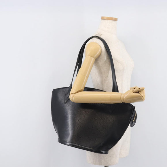 LOUIS VUITTON Epi Saint Jacques Shopping Shoulder Bag Black M52272 Auth 205031V