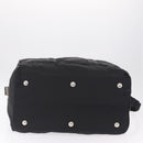 PRADA Boston Bag Nylon 2way Black Silver Auth 205032-12