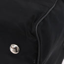 PRADA Boston Bag Nylon 2way Black Silver Auth 205032-14