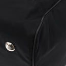 PRADA Boston Bag Nylon 2way Black Silver Auth 205032-16