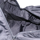 PRADA Boston Bag Nylon 2way Black Silver Auth 205032-23