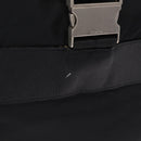 PRADA Boston Bag Nylon 2way Black Silver Auth 205032-5