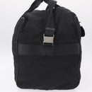 PRADA Boston Bag Nylon 2way Black Silver Auth 205032-6